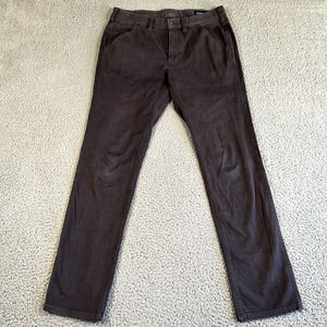 Bonobos Pants Men's 31x32 Gray Straight Leg‎ Thin Corduroy Chino Stretch